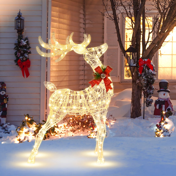 The Twillery Co.® The Holiday Reindeer Lighted Display & Reviews Wayfair